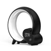 Smart Q-shaped colorful atmosphere light Bluetooth audio digital display alarm clock