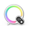 Smart Q-shaped colorful atmosphere light Bluetooth audio digital display alarm clock