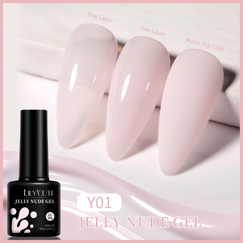 LILYCUTE 7ML Nail Gel Polish Glitter Sequins Gel