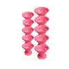Hot 20PCS Pink Blue Silicone Hair Curler Soft Rubber Hair Care Rollers No Heat Hair Styling Tool Dropshipping 3#