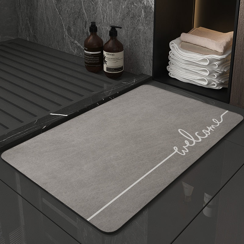 Premium Bathroom Mat: Absorbent-Non-Slip- Quick Drying- High-Quality