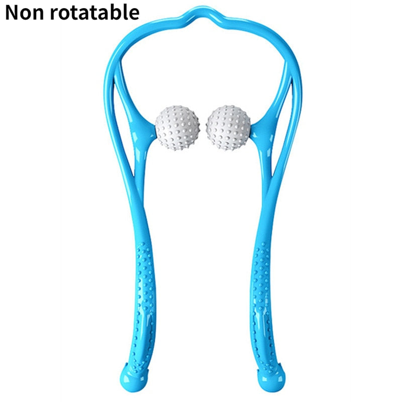 Deep Neck Massage: Dual Trigger Point Roller for Hand Pressure Relief