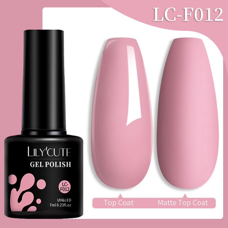LILYCUTE 7ML Nail Gel Polish Glitter Sequins Gel