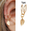 Silver plated metal butterfly earrings with sparkling zircon accents - non-pierced ear cuffs for women as fashionable jewelry