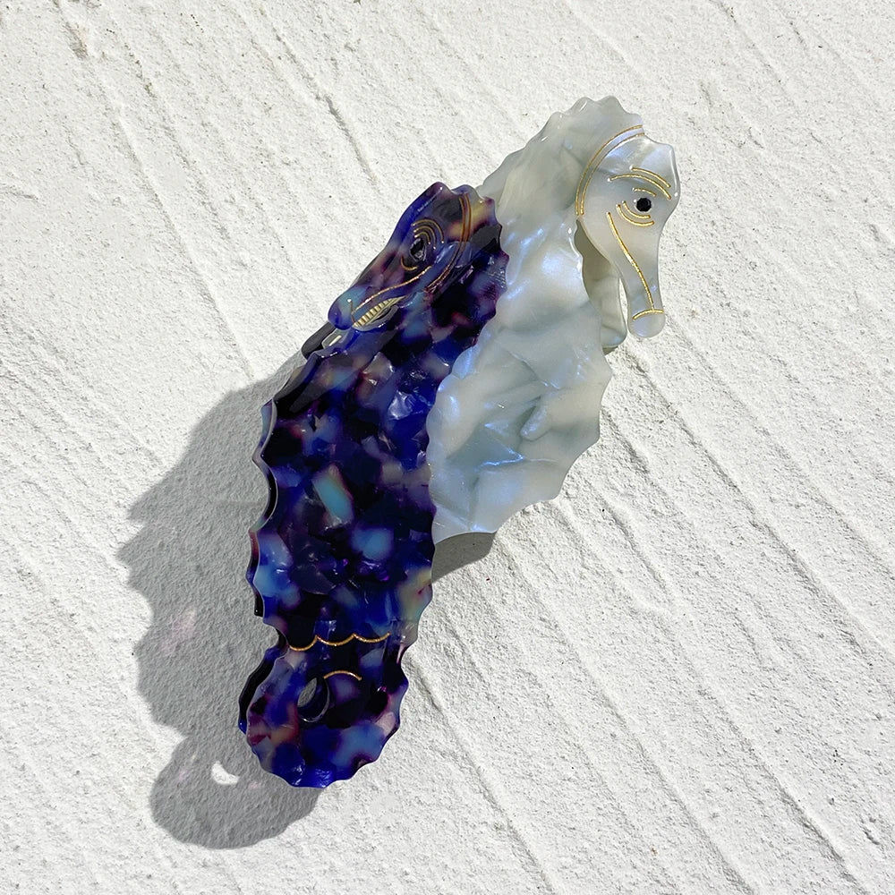 Creative Funny Acetate Tortoise Sturgeon Fish Shark Hairpin Oversize Marine Animal Barrettes Thick Hair Clip Claw Accessories