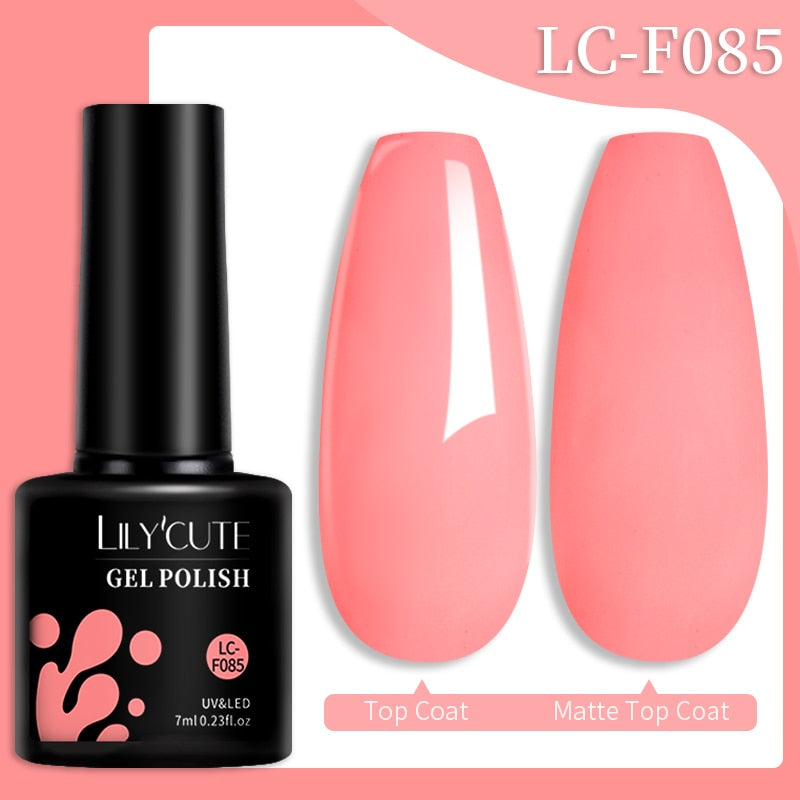 LILYCUTE 7ML Nail Gel Polish Glitter Sequins Gel