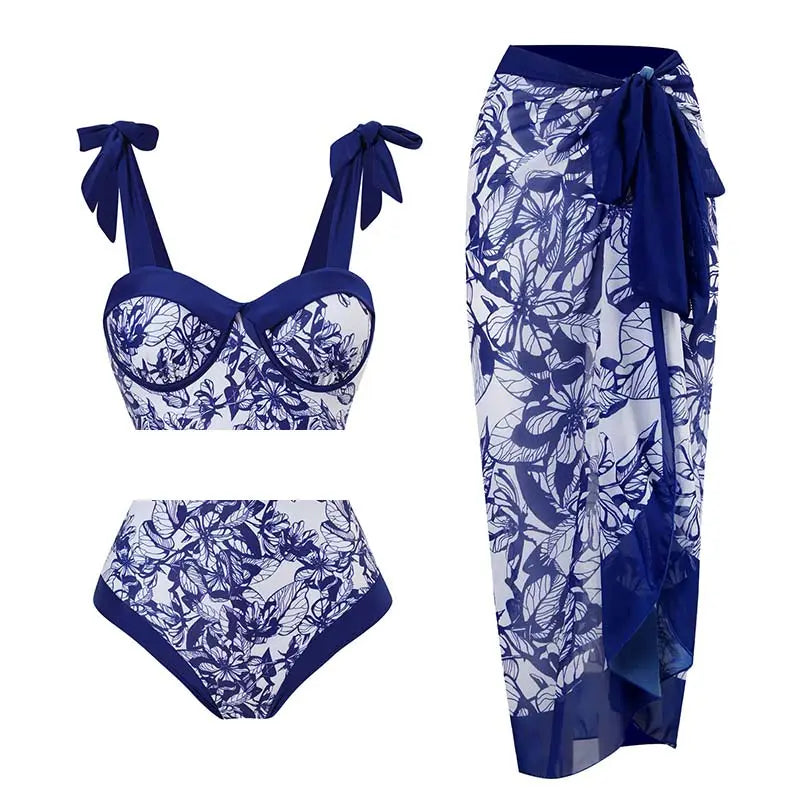 Elegant Floral One-Shoulder Lingerie Set - Unparalleled Elegance