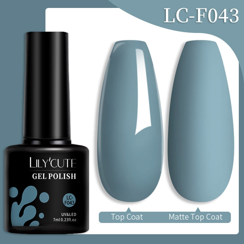 LILYCUTE 7ML Nail Gel Polish Glitter Sequins Gel