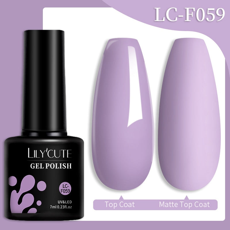 LILYCUTE 7ML Nail Gel Polish Glitter Sequins Gel