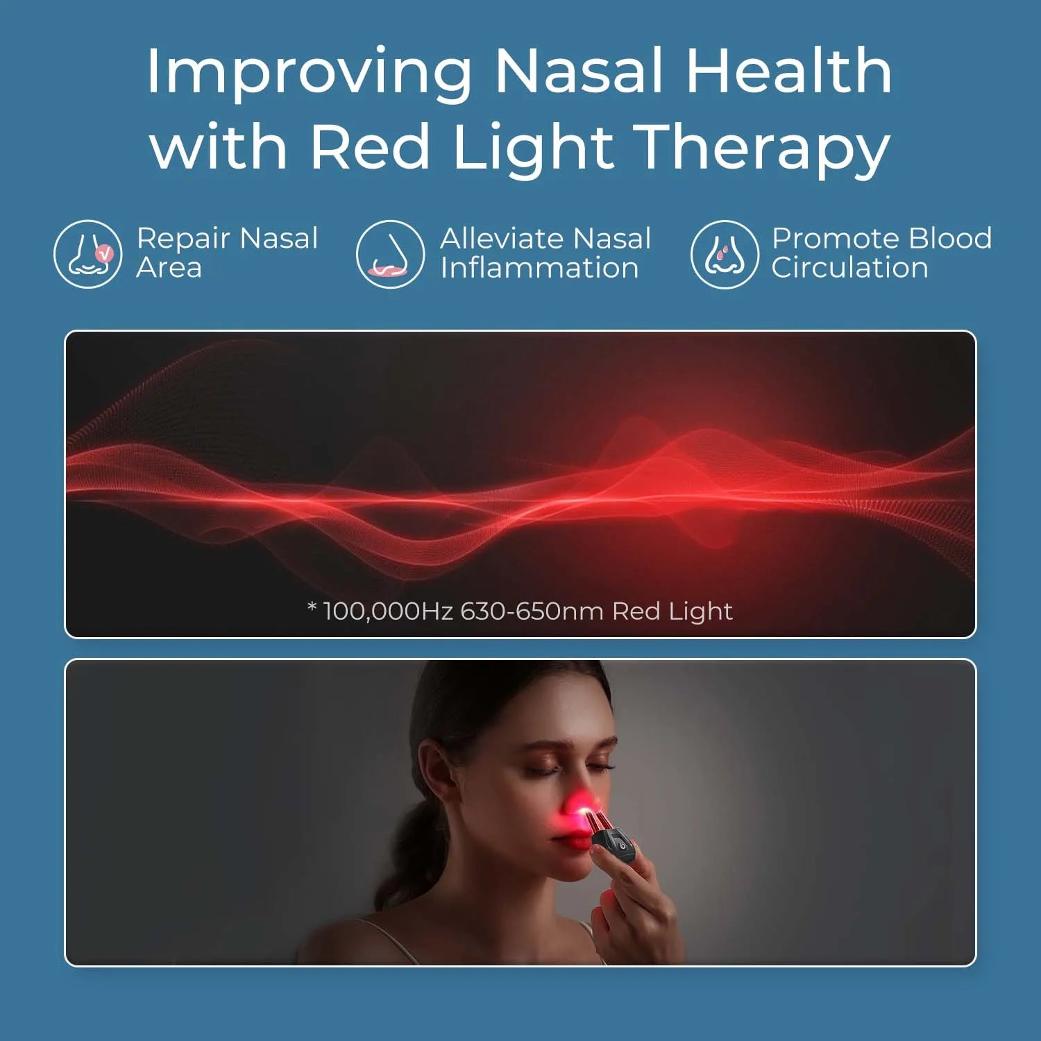 2025 Nose Relief – Portable Rhinitis & Allergy Light Device