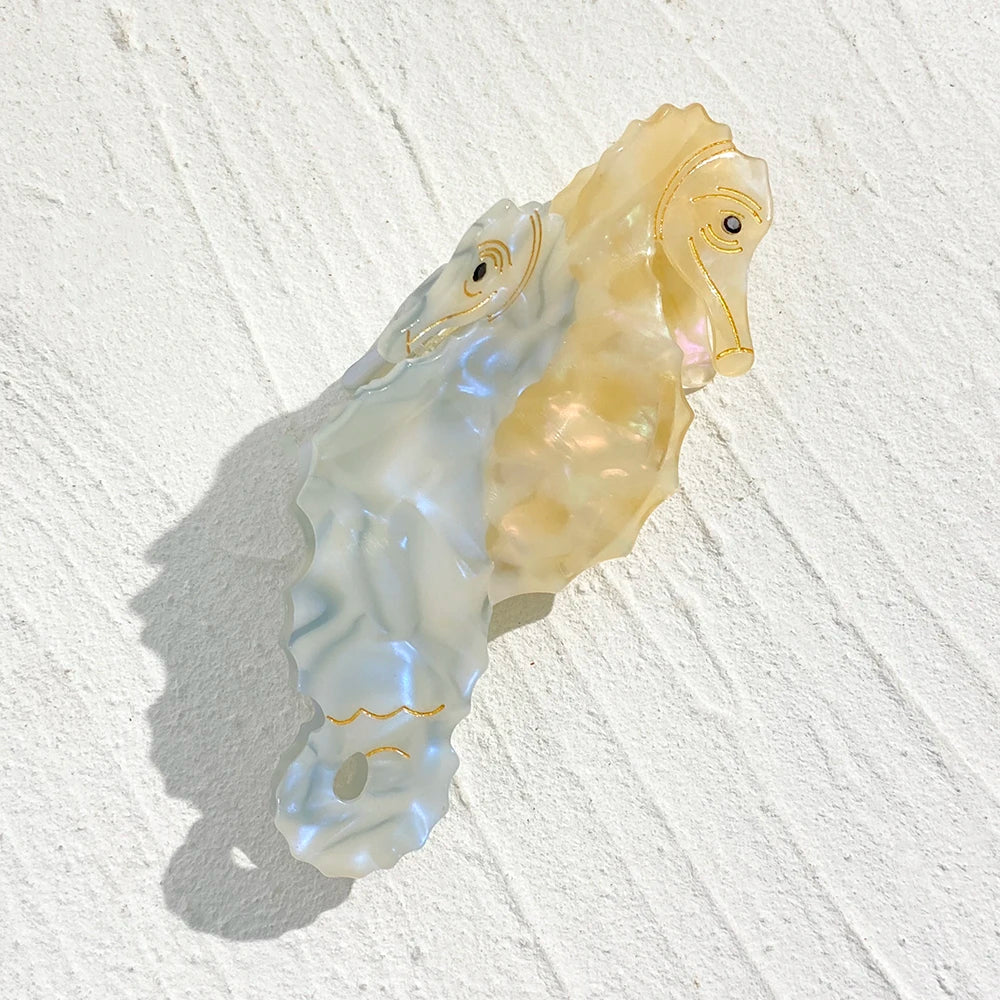 Creative Funny Acetate Tortoise Sturgeon Fish Shark Hairpin Oversize Marine Animal Barrettes Thick Hair Clip Claw Accessories