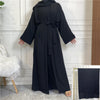 Luxurious Women's Open Abaya Set: Embrace the Elegance of Dubai, Turkey, and African-inspired Fashion