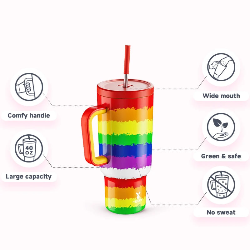 Cup with Lid leak-proof Sainless