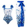 Elegant Floral One-Shoulder Lingerie Set - Unparalleled Elegance