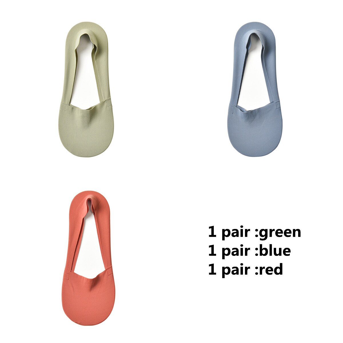 3 Pairs Silicone Anti-slip Cotton Socks - 2023 Summer