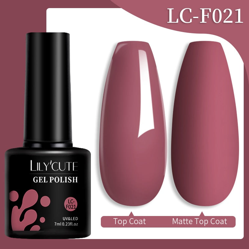 LILYCUTE 7ML Nail Gel Polish Glitter Sequins Gel