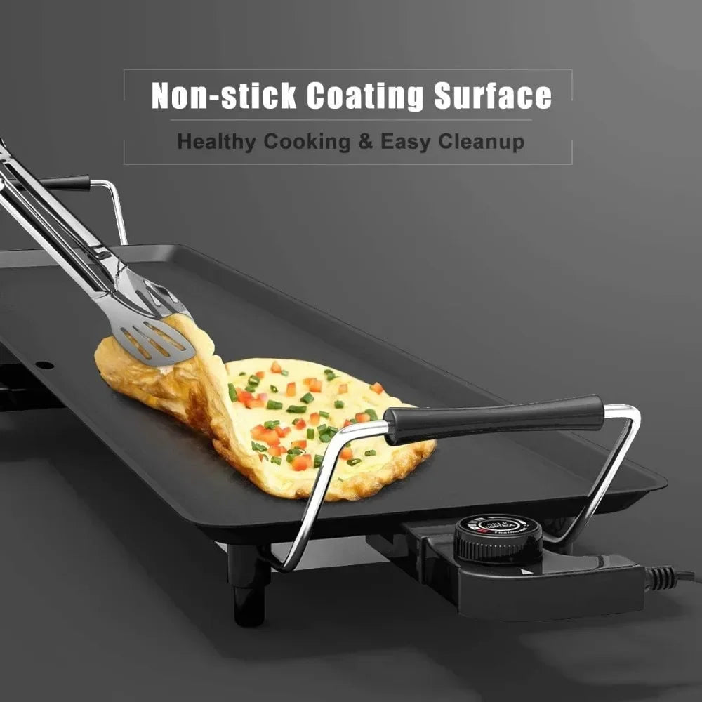36 Inch Electric  Smokeless Grills,  5 Temperature Setting, Indoor/Outdoor Grill