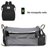Foldable Mommy Bag with Crib and Baby Backpack