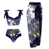 Elegant Floral One-Shoulder Lingerie Set - Unparalleled Elegance