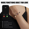 totwoo Long Distance touch Light up Vibrate Bracelets for Couples