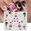 Load image into Gallery viewer, Halloween Nail Decals - Evil Pumpkin- Ghost- Bat-Spider Web