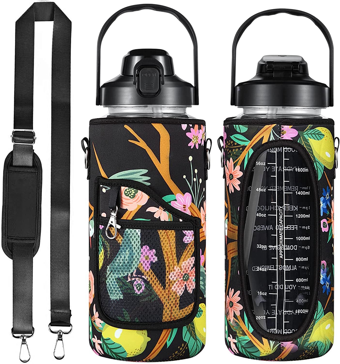 Inspirational 2L Water Bottle: Stay Hydrated. Perfect for Gym and Sports
