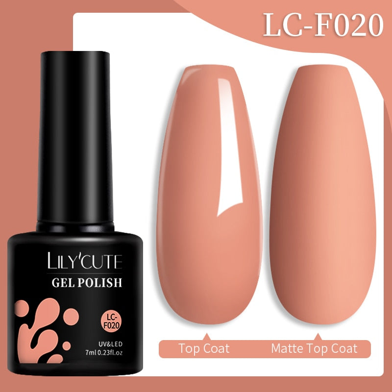LILYCUTE 7ML Nail Gel Polish Glitter Sequins Gel
