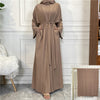 Luxurious Women's Open Abaya Set: Embrace the Elegance of Dubai, Turkey, and African-inspired Fashion