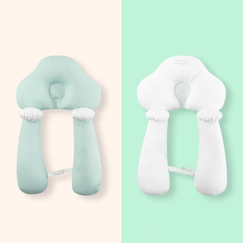 Soothing Cotton Pillow for Newborns, Prevents Flat Head