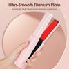 Portable cordless hair straightener