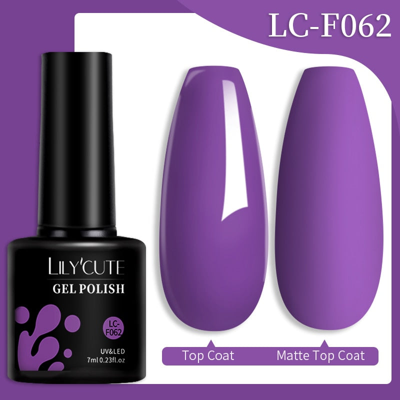 LILYCUTE 7ML Nail Gel Polish Glitter Sequins Gel