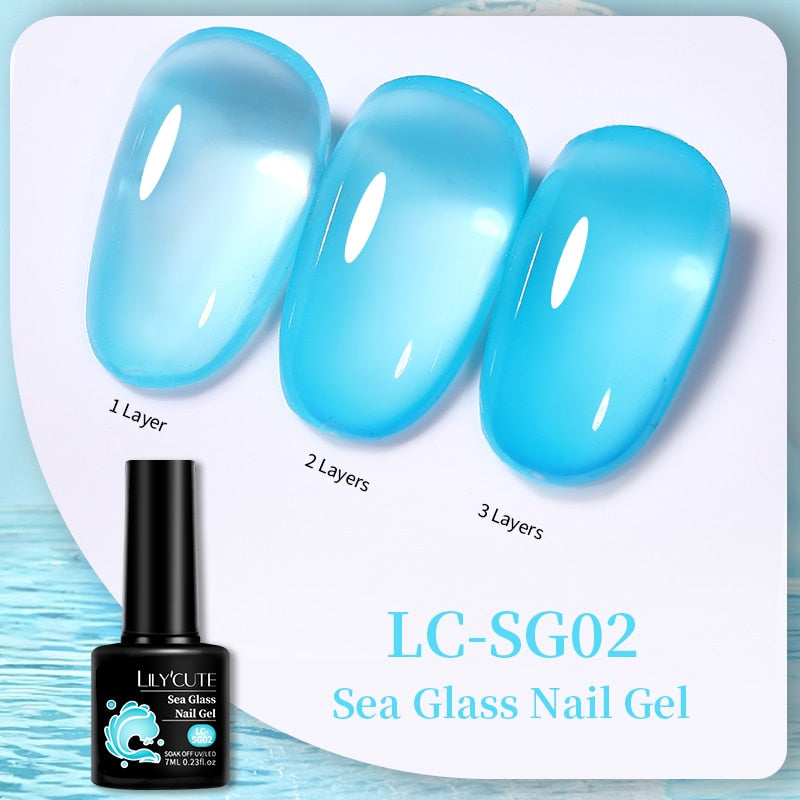 LILYCUTE 7ML Nail Gel Polish Glitter Sequins Gel
