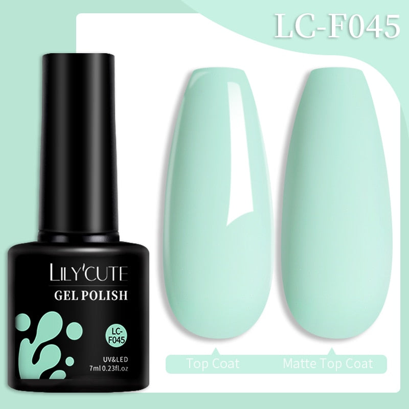 LILYCUTE 7ML Nail Gel Polish Glitter Sequins Gel