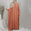 Stylish Plus Size Abaya: Elegant Muslim Maxi Dress for Casual and Eid Occasions