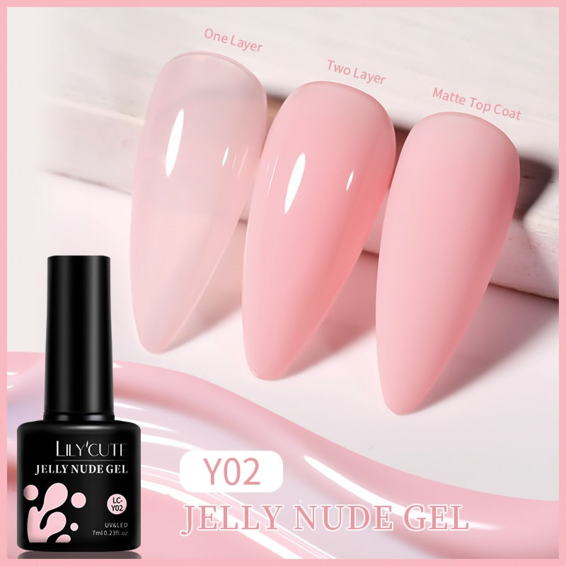 LILYCUTE 7ML Nail Gel Polish Glitter Sequins Gel