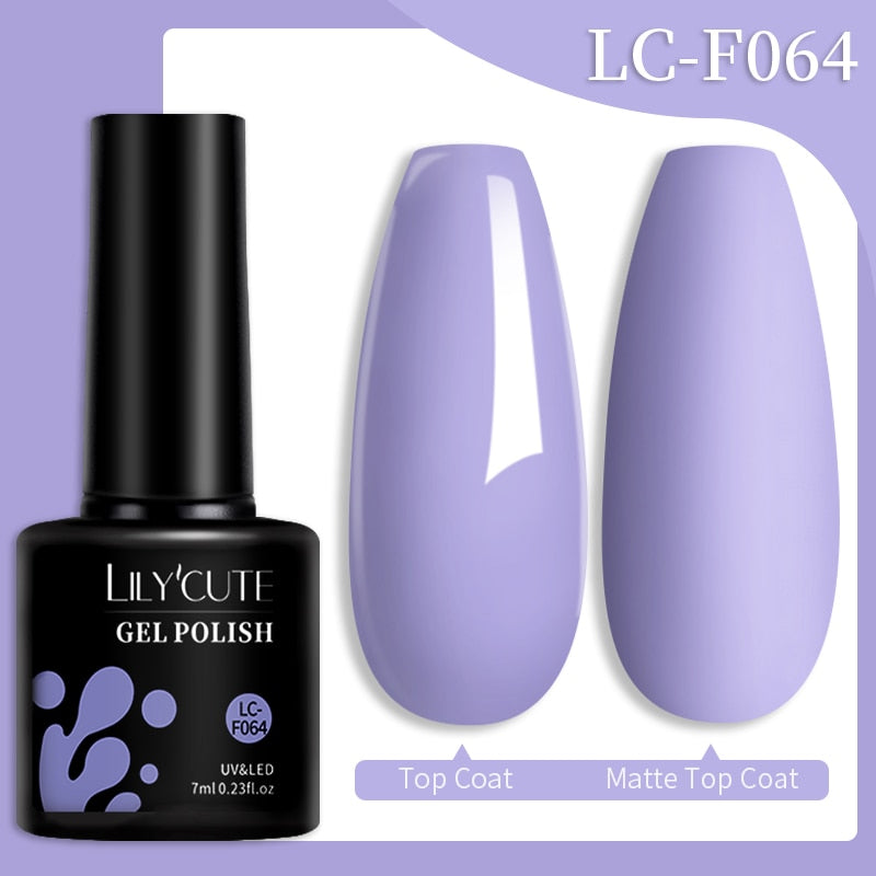 LILYCUTE 7ML Nail Gel Polish Glitter Sequins Gel