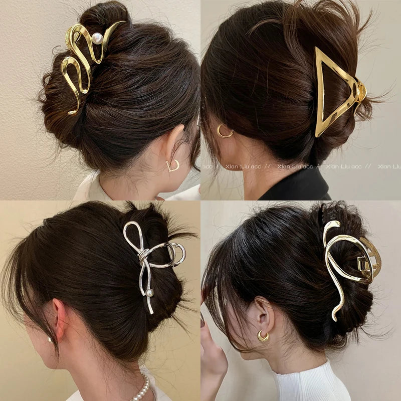 💎Metal Geometric Hair Claw💎Fashion Hair Clips for Women and Girls💎