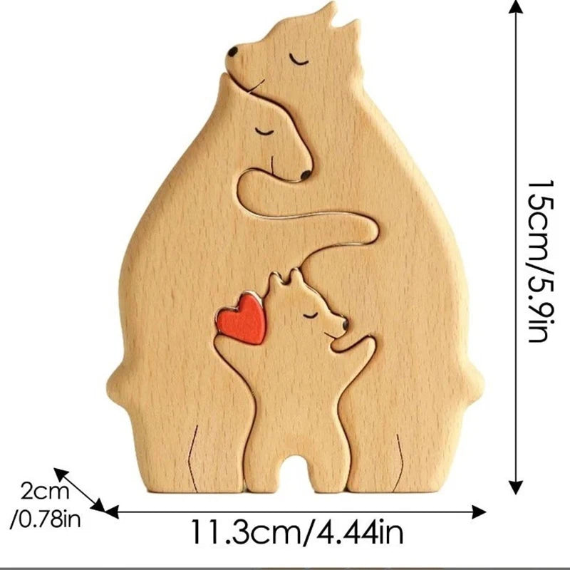 🐻Personalized Bear Wooden Art Puzzle❤️