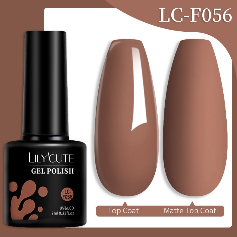 LILYCUTE 7ML Nail Gel Polish Glitter Sequins Gel
