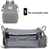 Foldable Mommy Bag with Crib and Baby Backpack