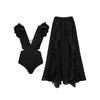 Elegant Floral One-Shoulder Lingerie Set - Unparalleled Elegance