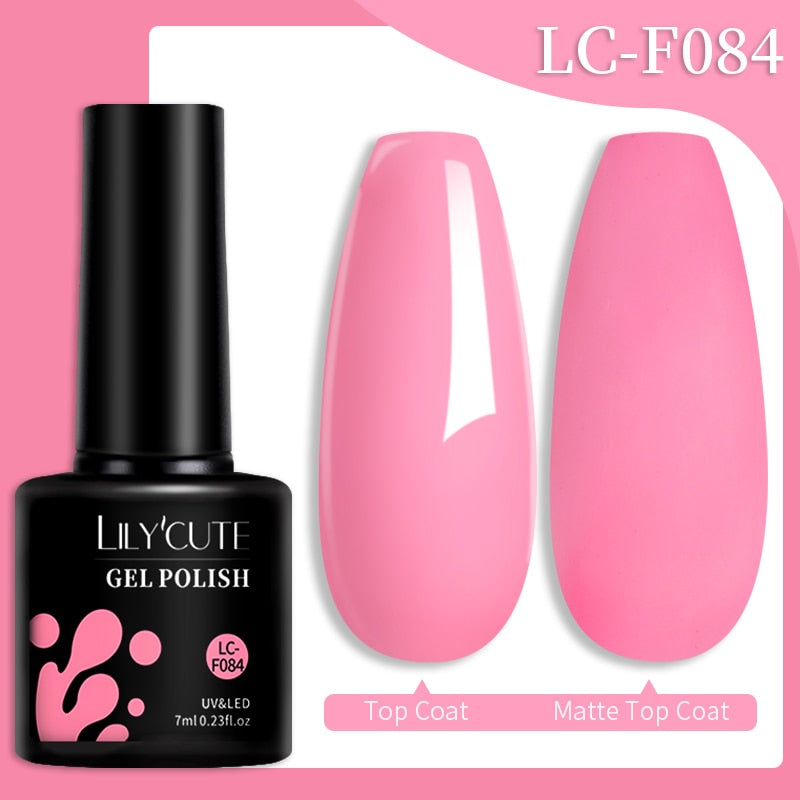 LILYCUTE 7ML Nail Gel Polish Glitter Sequins Gel