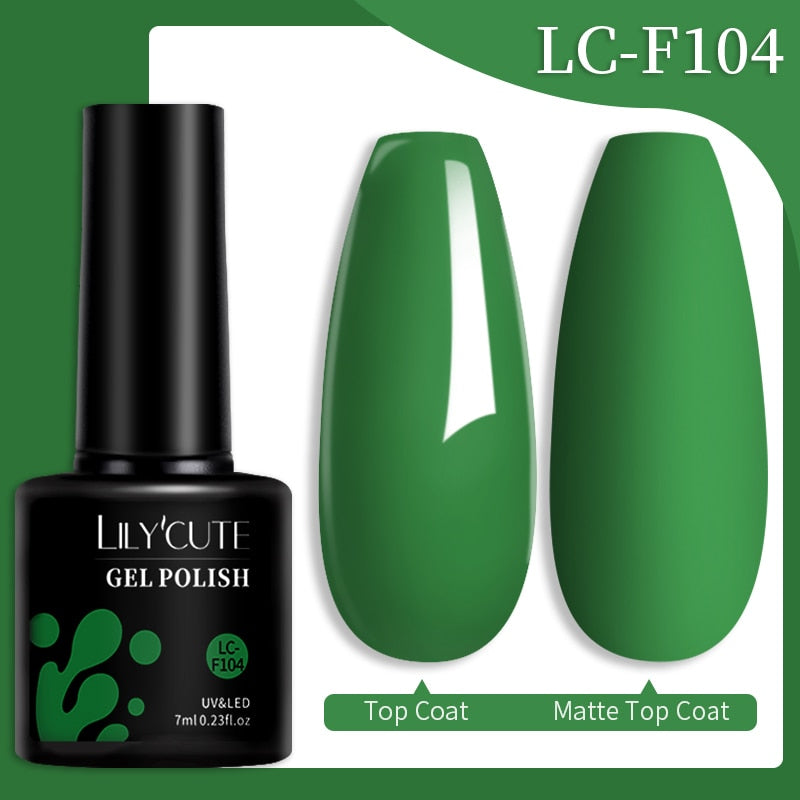 LILYCUTE 7ML Nail Gel Polish Glitter Sequins Gel
