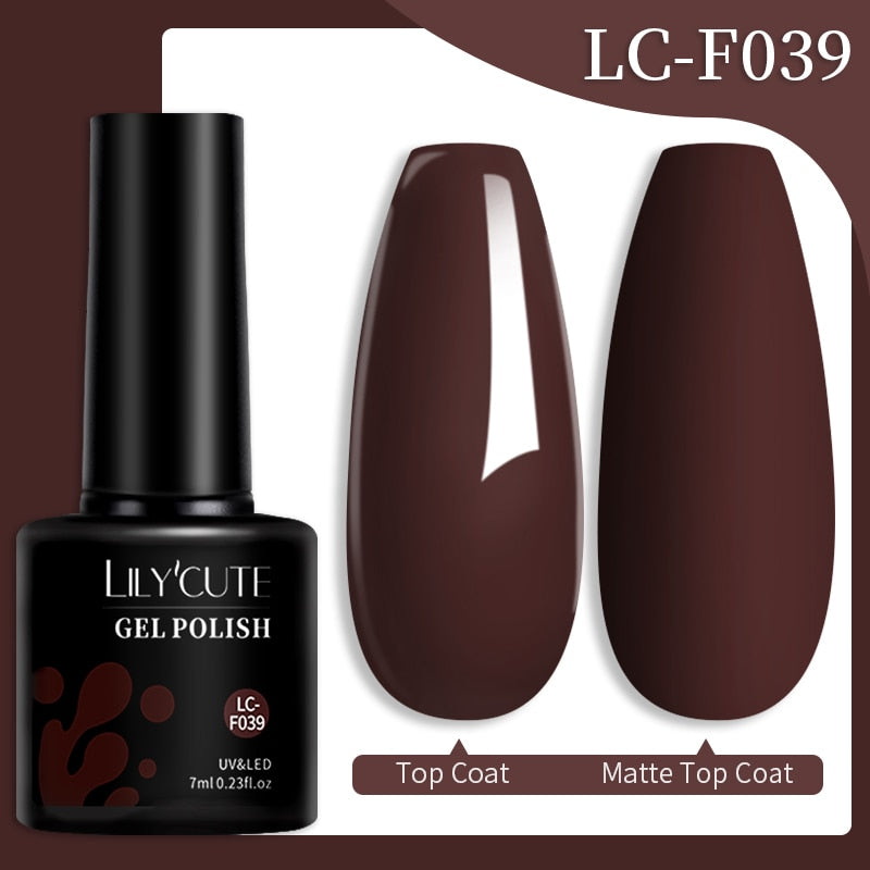 LILYCUTE 7ML Nail Gel Polish Glitter Sequins Gel