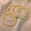 Luxury Evil Eye Bracelet: Stainless Steel Turkish Bangle for Women. 2023 Wedding Jewelry.