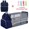 Foldable Mommy Bag with Crib and Baby Backpack