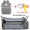Foldable Mommy Bag with Crib and Baby Backpack