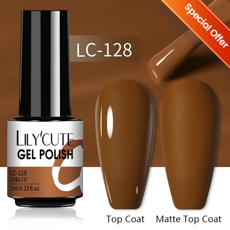 LILYCUTE 7ML Nail Gel Polish Glitter Sequins Gel