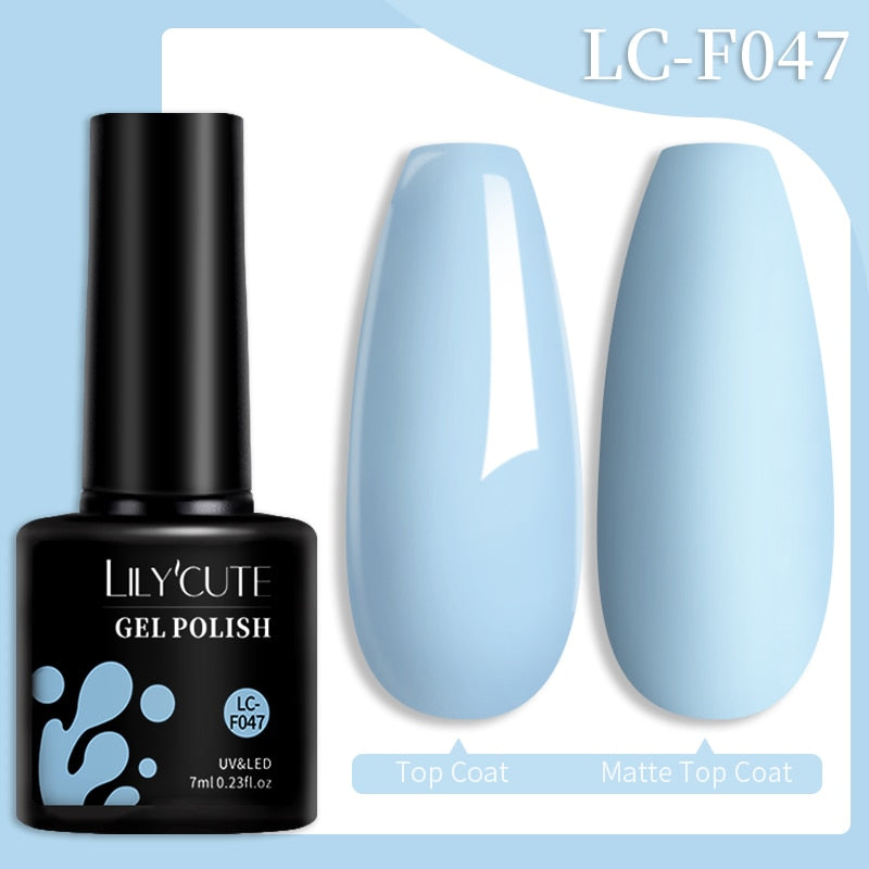 LILYCUTE 7ML Nail Gel Polish Glitter Sequins Gel