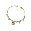 Luxury Evil Eye Bracelet: Stainless Steel Turkish Bangle for Women. 2023 Wedding Jewelry.